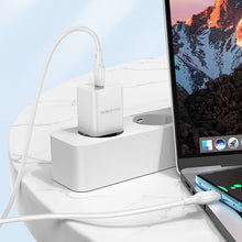 Заредете изображение във визуализатора на галерията – Borofone Wall charger BN13 Safety GaN - Type C - PD 30W with Type C to Type C cable white
