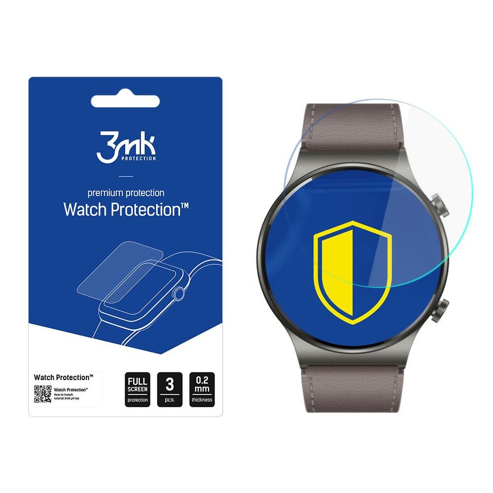 Huawei Watch GT 2 Pro Classic - 3mk Watch Protection™ v. FlexibleGlass Lite - TopMag