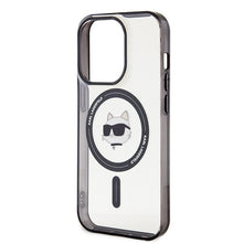 Заредете изображение във визуализатора на галерията – Original Pouch KARL LAGERFELD IML Choupette`s Head Magsafe KLHMP15XHCHNOTK for Iphone 15 Pro Max Transparent
