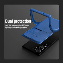 Заредете изображение във визуализатора на галерията – Nillkin CamShield Pro armored case with camera protector for Samsung Galaxy S24 Ultra - blue
