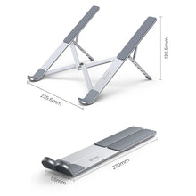 Заредете изображение във визуализатора на галерията – Ugreen foldable adjustable laptop stand silver (LP451)
