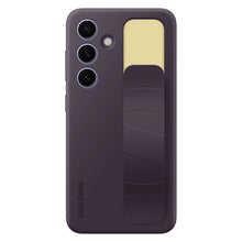 Заредете изображение във визуализатора на галерията – Samsung Standing Grip Case EF-GS921CEEGWW with holder / stand for Samsung Galaxy S24 - dark purple
