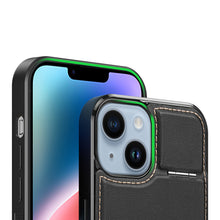 Заредете изображение във визуализатора на галерията – 3 in 1 Case for iPhone 14 Plus with MagSafe Wallet RFID Blocking Stand Dux Ducis Rafi Mag - Black
