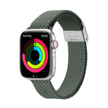 Заредете изображение във визуализатора на галерията – Dux Ducis Strap (Mixture II Version) strap for Apple Watch Ultra, SE, 8, 7, 6, 5, 4, 3, 2, 1 (49, 45, 44, 42 mm) braided band bracelet olive green
