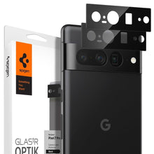 Заредете изображение във визуализатора на галерията – Spigen OPTIK.TR CAMERA PROTECTOR 2-PACK GOOGLE PIXEL 7 PRO BLACK
