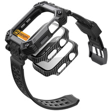 Заредете изображение във визуализатора на галерията – Supcase UNICORN BEETLE PRO &amp; TEMPERED GLASS Apple Watch 4 / 5 / 6 / 7 / 8 / SE (44 / 45MM) BLACK
