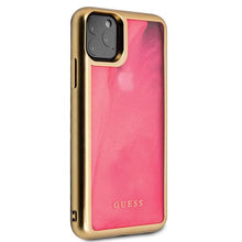 Заредете изображение във визуализатора на галерията – Guess GUHCN58GLTRPI iPhone 11 Pro różowy/pink hard case Glow in the Dark Sand Matte
