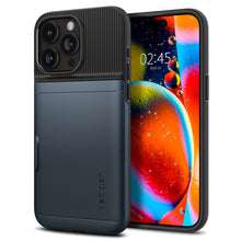 Заредете изображение във визуализатора на галерията – Spigen Slim Armor CS case for iPhone 15 Pro - blue
