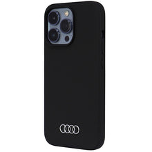 Заредете изображение във визуализатора на галерията – Original Case AUDI hardcase Silicone Case AU-LSRIP13P-Q3/D1-BK for Iphone 13/ 13 Pro black

