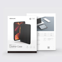 Заредете изображение във визуализатора на галерията – Nillkin Bevel Leather Case for iPad 10.9'' 2022 (10 gen.) smart cover cover with flip stand green
