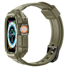 Заредете изображение във визуализатора на галерията – Futerał SPIGEN Rugged Armor ”PRO” do Apple Watch ULTRA (49 MM) vintage khaki
