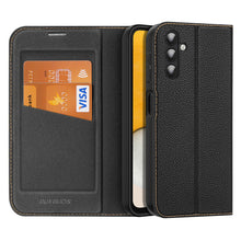 Заредете изображение във визуализатора на галерията – Dux Ducis Skin X2 case Samsung Galaxy A14 5G flip case wallet stand black
