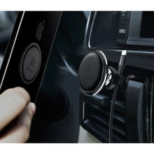 Заредете изображение във визуализатора на галерията – BASEUS car holder for air vent magnetic with cable clip black SUGX020001
