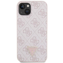Заредете изображение във визуализатора на галерията – Guess GUHCP13MP4TDSCPP case for iPhone 13 - pink Crossbody 4G Metal Logo

