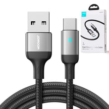 Заредете изображение във визуализатора на галерията – Joyroom USB cable - USB C 3A for fast charging and data transfer A10 Series 3 m black (S-UC027A10)
