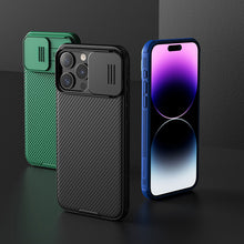 Заредете изображение във визуализатора на галерията – Nillkin CamShield Pro Magnetic Case for iPhone 15 Pro Max with Camera Cover - Green
