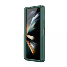 Заредете изображение във визуализатора на галерията – Nillkin Super Frosted Shield Fold Case for Samsung Galaxy Z Fold 5 5G green (bracket)
