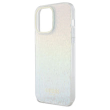Заредете изображение във визуализатора на галерията – Original faceplate case GUESS GUHCP13XHDECMI for iPhone 13 Pro Max (IML Faceted Mirror / disco iridescent)
