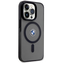 Заредете изображение във визуализатора на галерията – Original Case BMW Signature MagSafe BMHMP14XDSLK for Iphone 14 Pro Max Black
