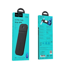Заредете изображение във визуализатора на галерията – HOCO wirelles charger 3in1 15W support Samsung Watch CQ6 black
