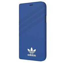 Заредете изображение във визуализатора на галерията – Adidas OR Booklet Case Suede iPhone X/Xs niebieski/blue 28354 - TopMag
