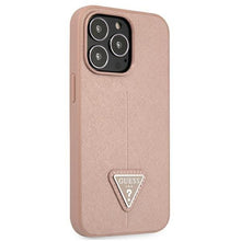 Заредете изображение във визуализатора на галерията – Guess GUHCP13LPSATLP iPhone 13 Pro / 13 6,1" różowy/pink hardcase SaffianoTriangle Logo - TopMag
