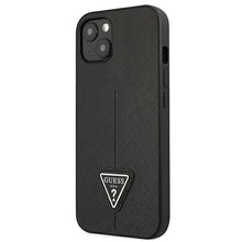 Заредете изображение във визуализатора на галерията – Guess GUHCP13MPSATLK iPhone 13 6.1 "black / black hardcase SaffianoTriangle Logo - TopMag
