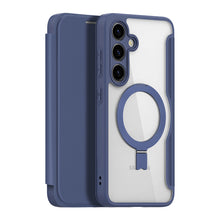 Заредете изображение във визуализатора на галерията – Dux Ducis Skin X Pro case with magnetic ring/stand for Samsung S24+ - blue
