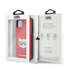 Заредете изображение във визуализатора на галерията – Karl Lagerfeld KLHCN65CSKCRE iPhone 11 Pro Max hardcase red / red Choupette Head Cardslot - TopMag
