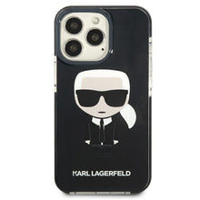 Заредете изображение във визуализатора на галерията – Karl Lagerfeld KLHCP13LTPEIKK iPhone 13 Pro / 13 6,1" hardcase czarny/black Iconik Karl - TopMag
