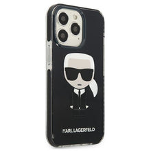 Заредете изображение във визуализатора на галерията – Karl Lagerfeld KLHCP13LTPEIKK iPhone 13 Pro / 13 6,1" hardcase czarny/black Iconik Karl - TopMag
