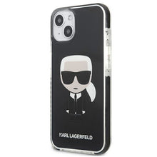 Заредете изображение във визуализатора на галерията – Karl Lagerfeld KLHCP13MTPEIKK iPhone 13 6,1" hardcase czarny/black Iconik Karl - TopMag
