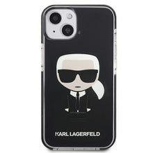 Заредете изображение във визуализатора на галерията – Karl Lagerfeld KLHCP13MTPEIKK iPhone 13 6,1" hardcase czarny/black Iconik Karl - TopMag
