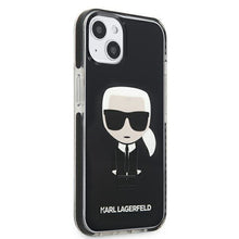 Заредете изображение във визуализатора на галерията – Karl Lagerfeld KLHCP13MTPEIKK iPhone 13 6,1" hardcase czarny/black Iconik Karl - TopMag
