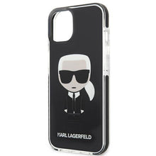 Заредете изображение във визуализатора на галерията – Karl Lagerfeld KLHCP13MTPEIKK iPhone 13 6,1" hardcase czarny/black Iconik Karl - TopMag
