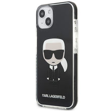 Заредете изображение във визуализатора на галерията – Karl Lagerfeld KLHCP13STPEIKK iPhone 13 mini 5,4" hardcase czarny/black Iconik Karl - TopMag
