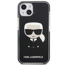 Заредете изображение във визуализатора на галерията – Karl Lagerfeld KLHCP13STPEIKK iPhone 13 mini 5,4" hardcase czarny/black Iconik Karl - TopMag
