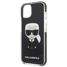 Заредете изображение във визуализатора на галерията – Karl Lagerfeld KLHCP13STPEIKK iPhone 13 mini 5,4" hardcase czarny/black Iconik Karl - TopMag

