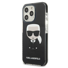 Заредете изображение във визуализатора на галерията – Karl Lagerfeld KLHCP13XTPEIKK iPhone 13 Pro Max 6,7" hardcase czarny/black Iconik Karl - TopMag
