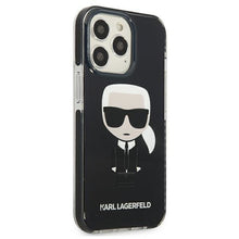 Заредете изображение във визуализатора на галерията – Karl Lagerfeld KLHCP13XTPEIKK iPhone 13 Pro Max 6,7" hardcase czarny/black Iconik Karl - TopMag
