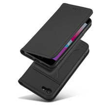 Заредете изображение във визуализатора на галерията – Magnet Card Case for iPhone SE 2022 / SE 2020 / iPhone 8 / iPhone 7 Pouch Wallet Card Holder Black - TopMag
