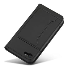 Заредете изображение във визуализатора на галерията – Magnet Card Case for iPhone SE 2022 / SE 2020 / iPhone 8 / iPhone 7 Pouch Wallet Card Holder Black - TopMag
