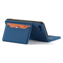 Заредете изображение във визуализатора на галерията – Magnet Card Case for iPhone SE 2022 / SE 2020 / iPhone 8 / iPhone 7 Cover Card Wallet Card Holder Blue - TopMag
