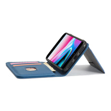 Заредете изображение във визуализатора на галерията – Magnet Card Case for iPhone SE 2022 / SE 2020 / iPhone 8 / iPhone 7 Cover Card Wallet Card Holder Blue - TopMag
