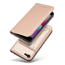 Заредете изображение във визуализатора на галерията – Magnet Card Case Case for iPhone SE 2022 / SE 2020 / iPhone 8 / iPhone 7 Pouch Wallet Card Wallet Stand Pink - TopMag
