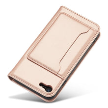 Заредете изображение във визуализатора на галерията – Magnet Card Case Case for iPhone SE 2022 / SE 2020 / iPhone 8 / iPhone 7 Pouch Wallet Card Wallet Stand Pink - TopMag
