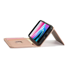 Заредете изображение във визуализатора на галерията – Magnet Card Case Case for iPhone SE 2022 / SE 2020 / iPhone 8 / iPhone 7 Pouch Wallet Card Wallet Stand Pink - TopMag
