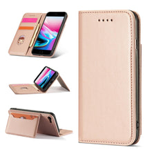 Заредете изображение във визуализатора на галерията – Magnet Card Case Case for iPhone SE 2022 / SE 2020 / iPhone 8 / iPhone 7 Pouch Wallet Card Wallet Stand Pink - TopMag

