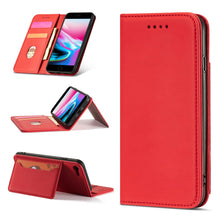 Заредете изображение във визуализатора на галерията – Magnet Card Case for iPhone SE 2022 / SE 2020 / iPhone 8 / iPhone 7 Pouch Wallet Card Holder Red - TopMag
