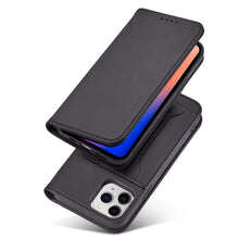 Заредете изображение във визуализатора на галерията – Magnet Card Case for iPhone 12 cover card wallet card stand black - TopMag
